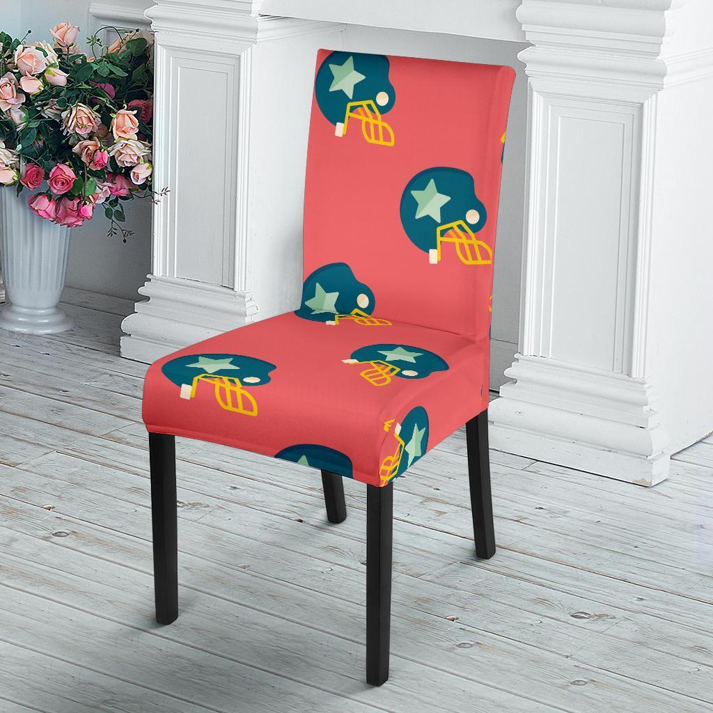 American Football Pattern Print Chair Cover-grizzshop