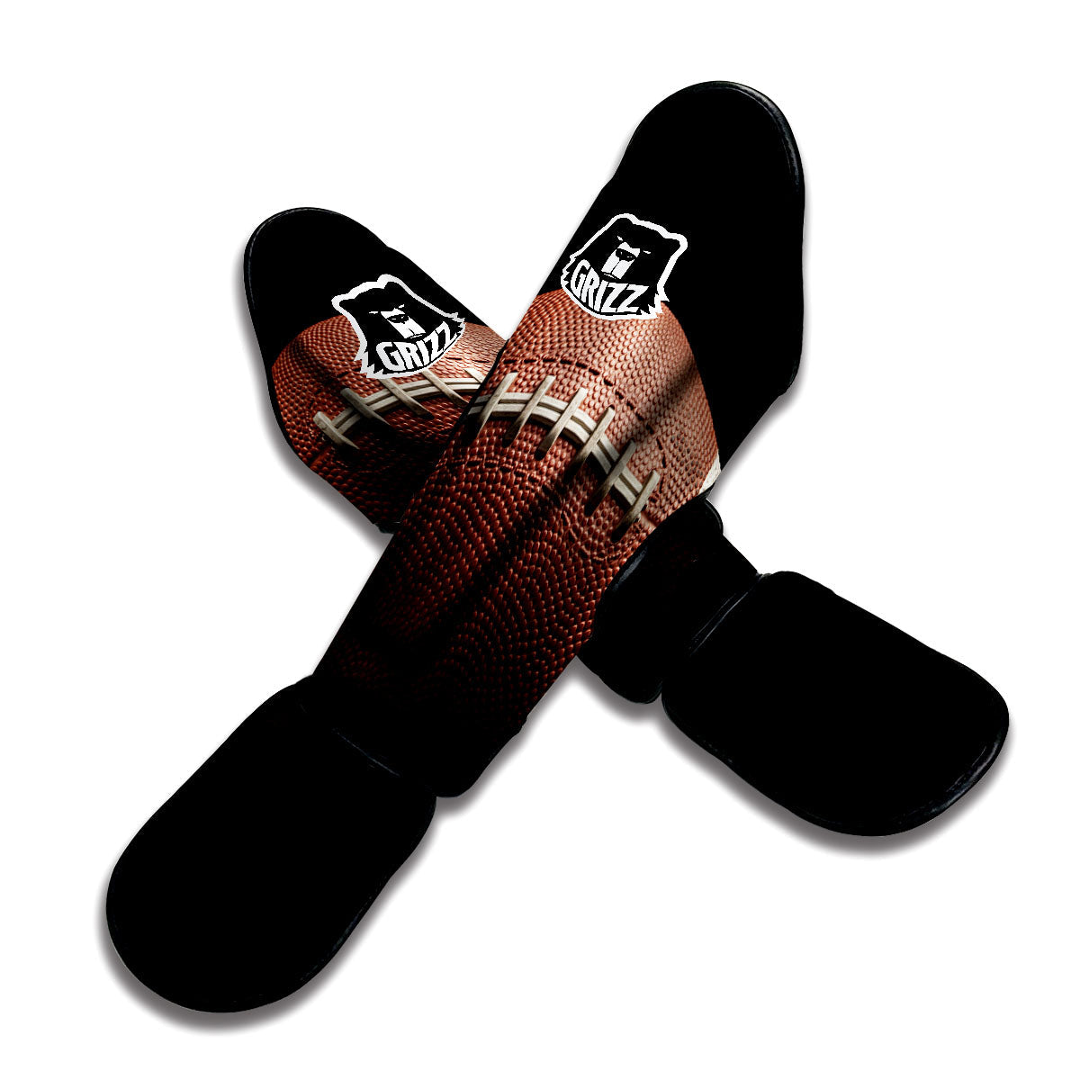 American Football Print Ball Muay Thai Shin Guards-grizzshop