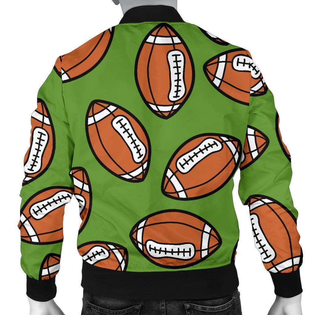 American Football Print Pattern Men's Bomber Jacket-grizzshop