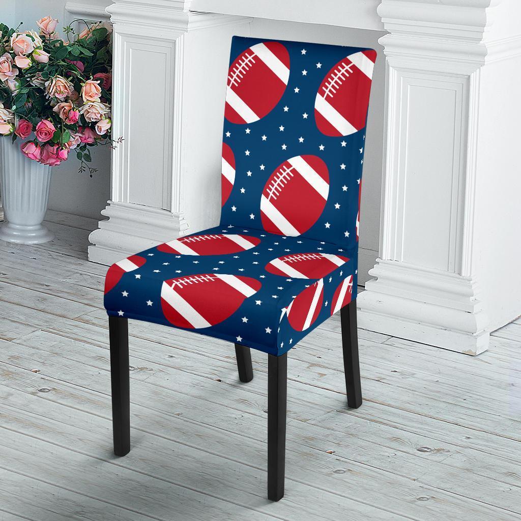 American Football Rugby Ball Print Pattern Chair Cover-grizzshop