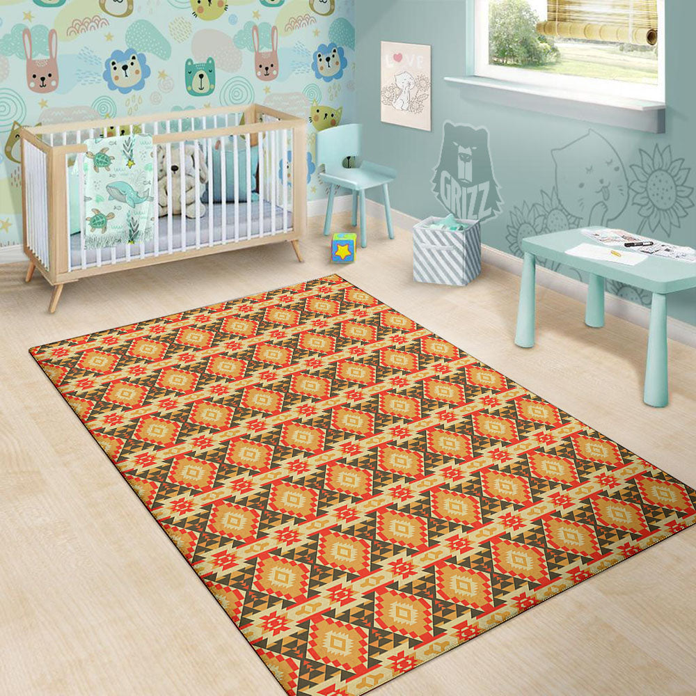 American Geometric Native Print Pattern Floor Mat-grizzshop