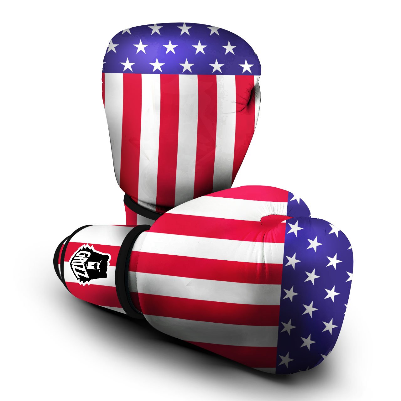 American Military Flag Print Boxing Gloves-grizzshop
