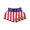 American Military Flag Print Muay Thai Boxing Shorts-grizzshop