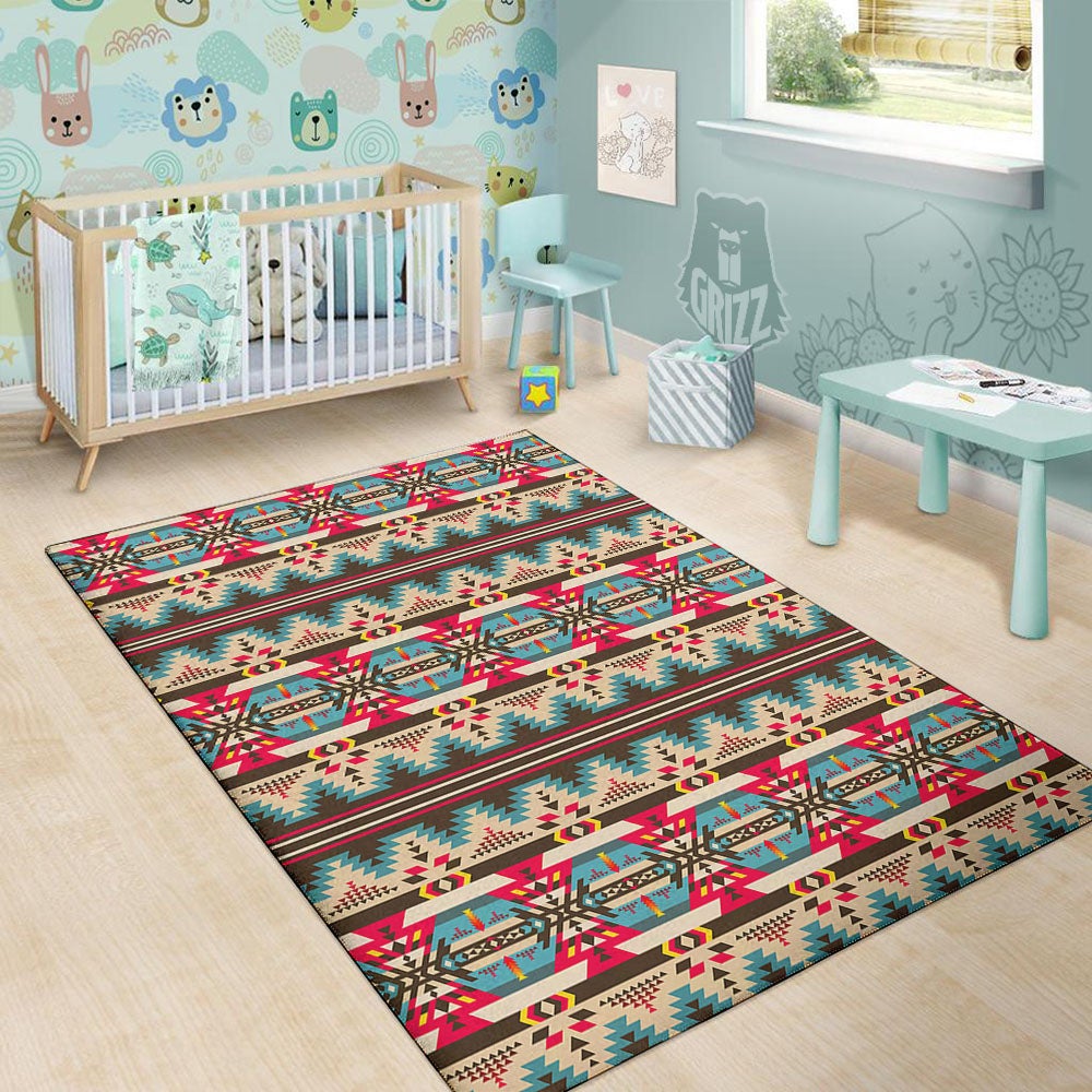 American Native Tribal Print Pattern Floor Mat-grizzshop