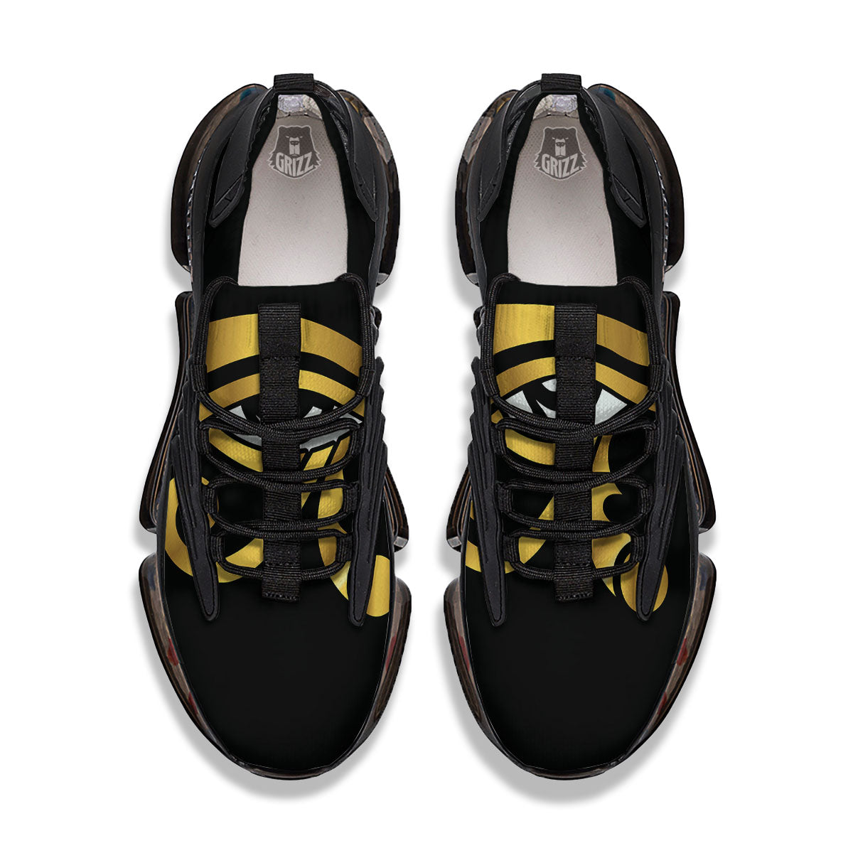 Amulet Eye Of Horus Print Black Gym Shoes-grizzshop