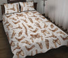 Anatomy Bone Pattern Print Bed Set Quilt-grizzshop