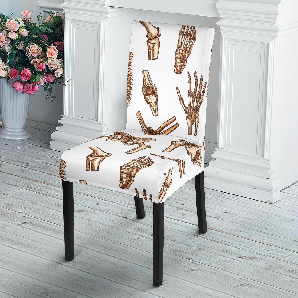 Anatomy Bone Pattern Print Chair Cover-grizzshop