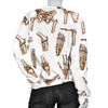 Anatomy Bone Pattern Print Women's Sweatshirt-grizzshop