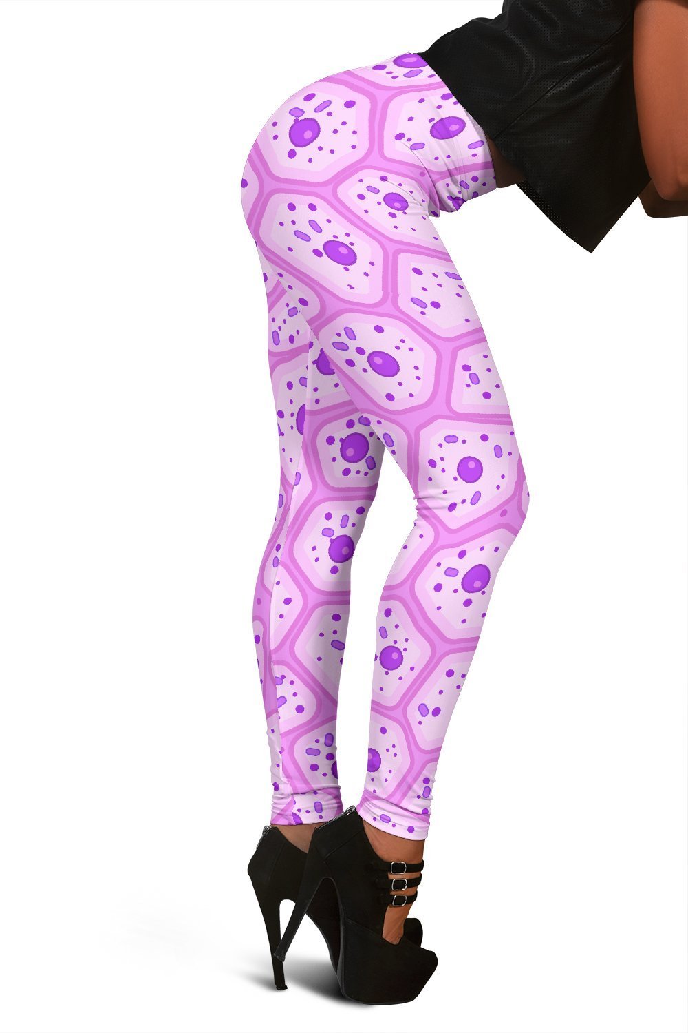 Anatomy Cells Pattern Print Women Leggings-grizzshop