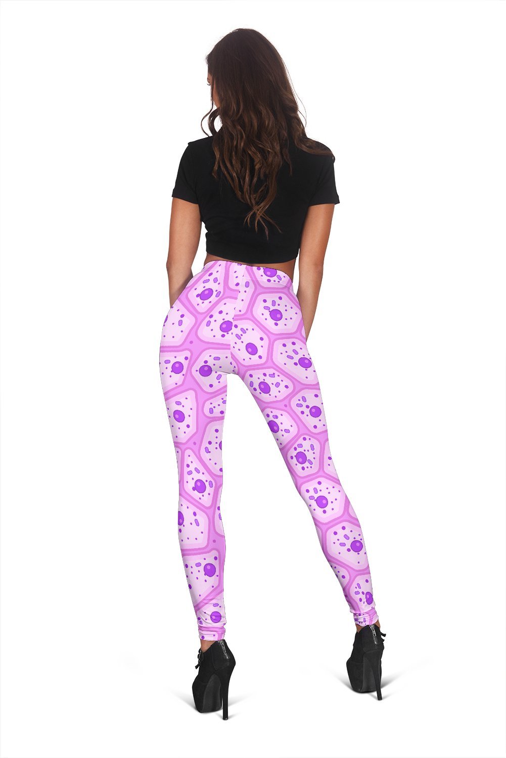 Anatomy Cells Pattern Print Women Leggings-grizzshop