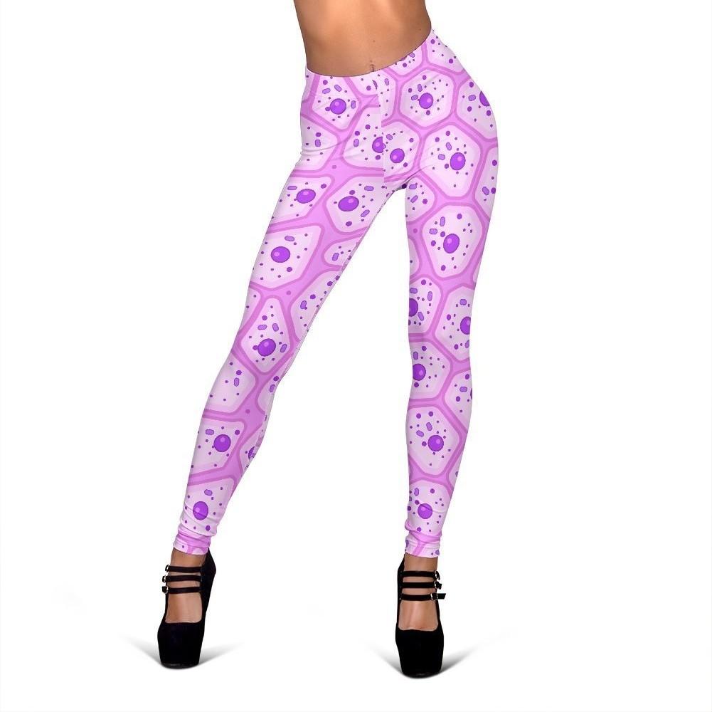 Anatomy Cells Pattern Print Women Leggings-grizzshop