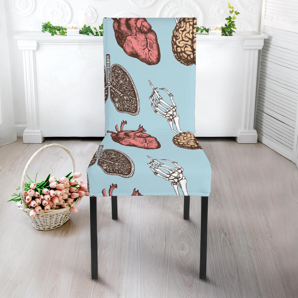 Anatomy Pattern Print Chair Cover-grizzshop