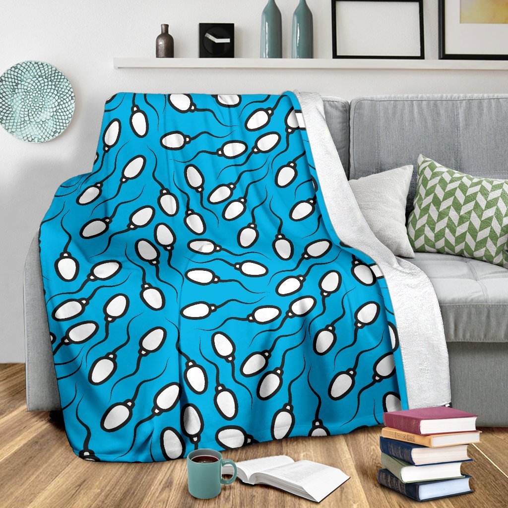 Anatomy Sperm Pattern Print Blanket-grizzshop
