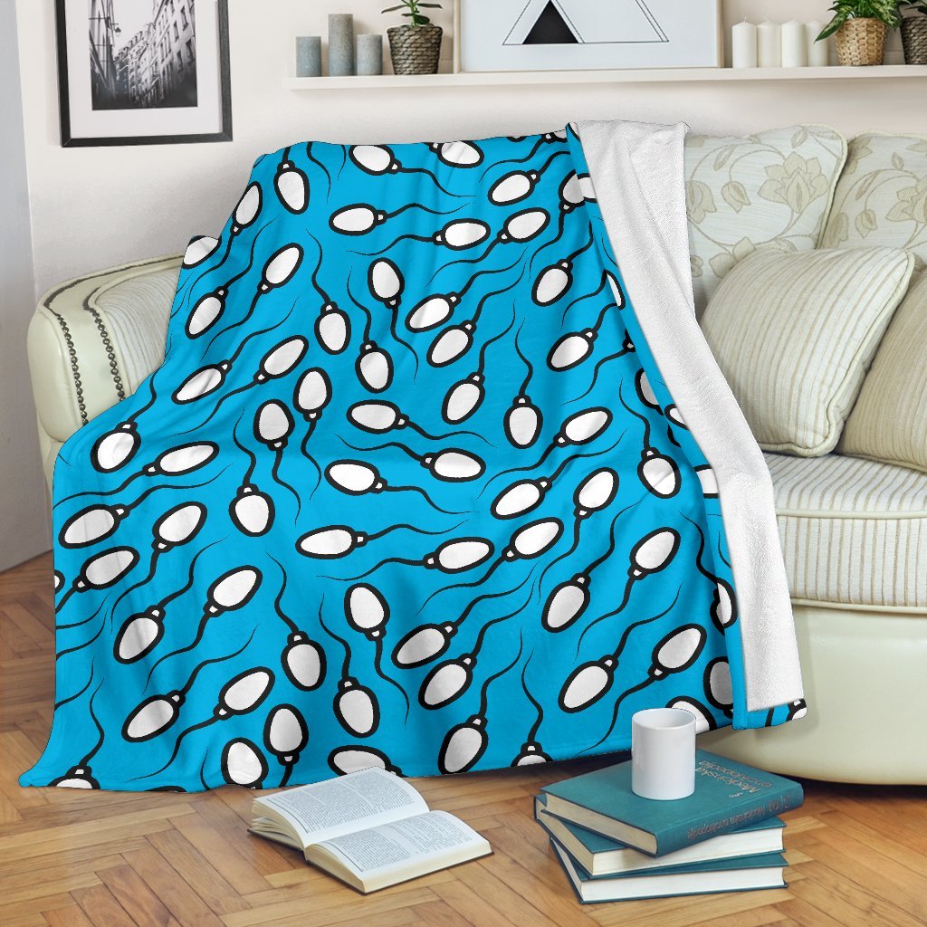 Anatomy Sperm Pattern Print Blanket-grizzshop