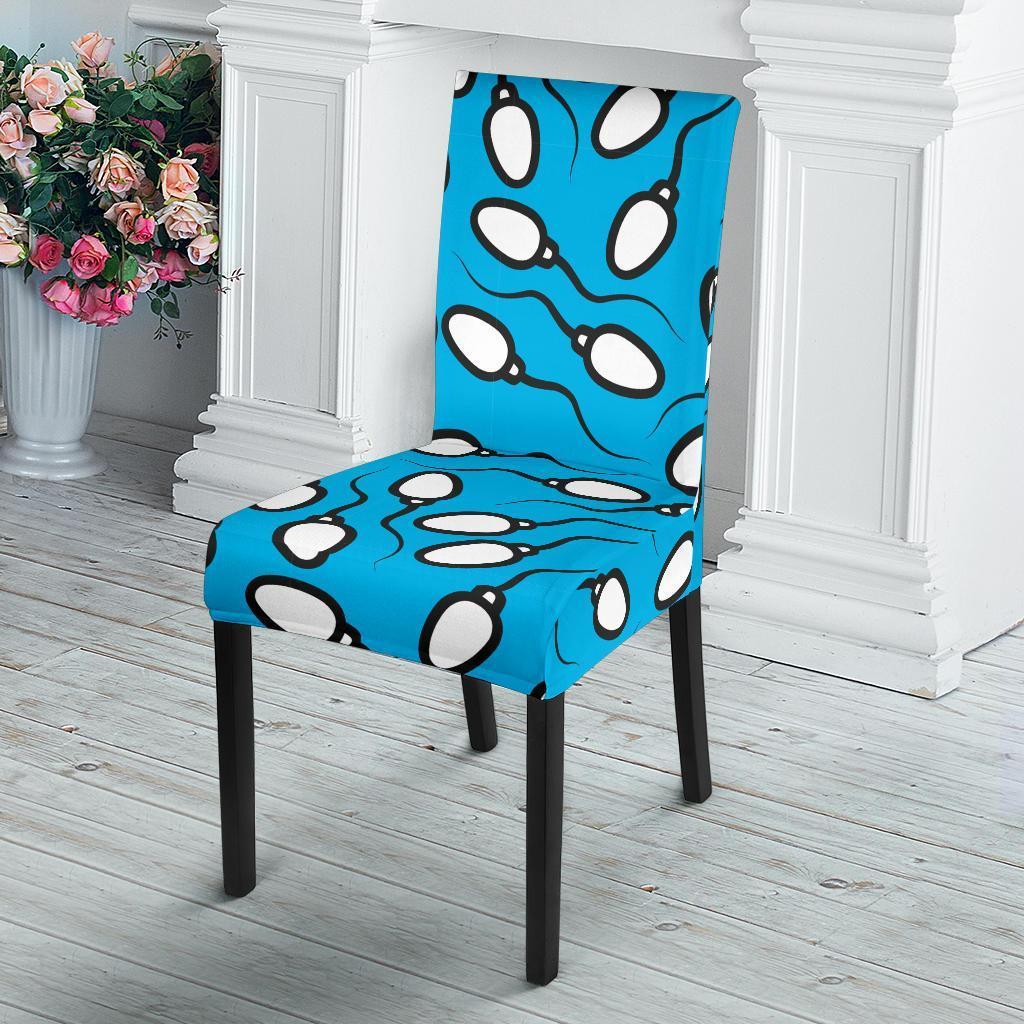 Anatomy Sperm Pattern Print Chair Cover-grizzshop