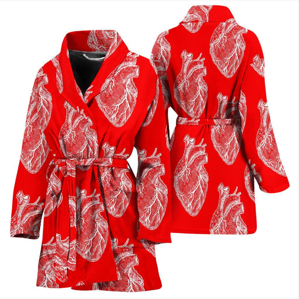 Anatomy Print Pattern Women Long Robe-grizzshop