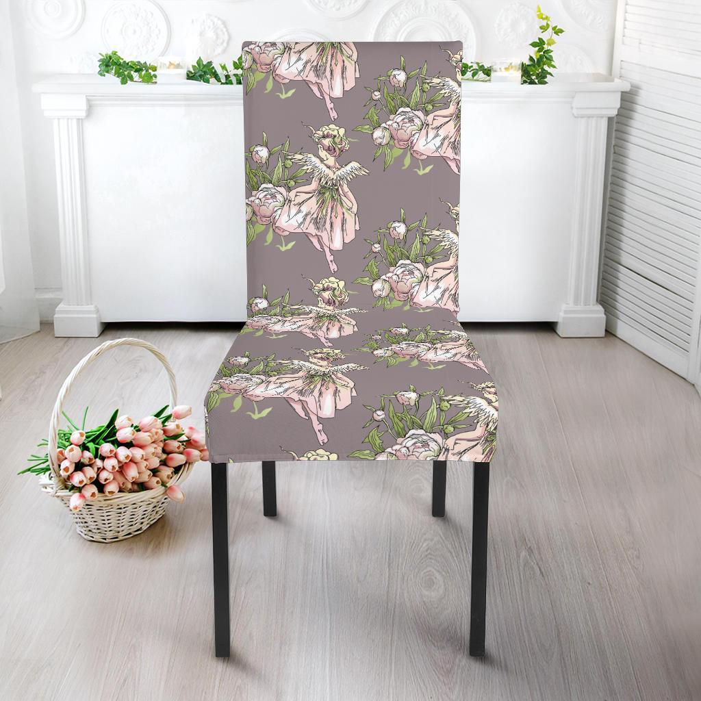 Angel Floral Print Pattern Chair Cover-grizzshop
