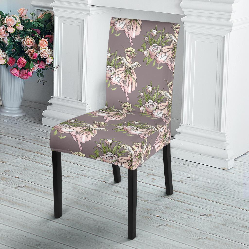Angel Floral Print Pattern Chair Cover-grizzshop