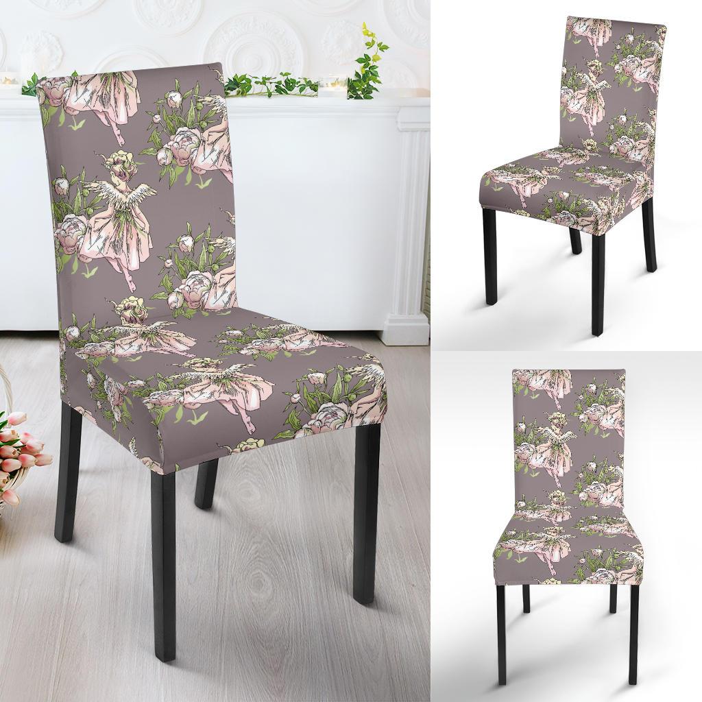 Angel Floral Print Pattern Chair Cover-grizzshop