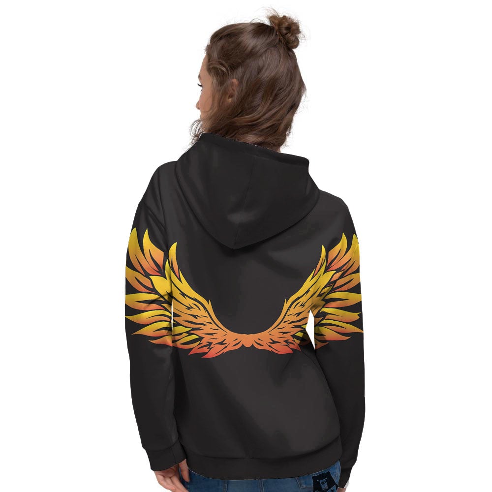 Angel Phoenix Print Women's Hoodie-grizzshop