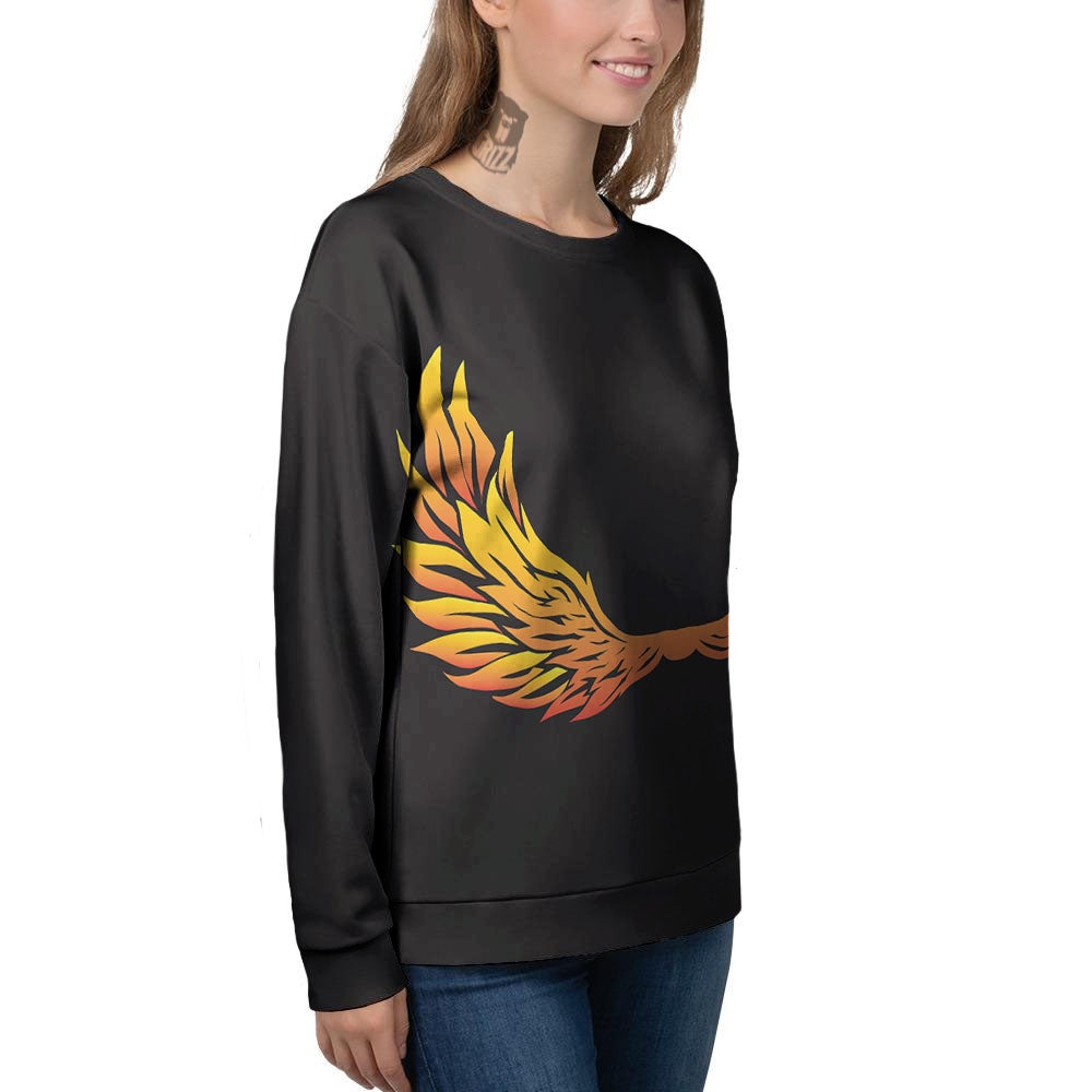 Angel Phoenix Print Women's Sweatshirt-grizzshop