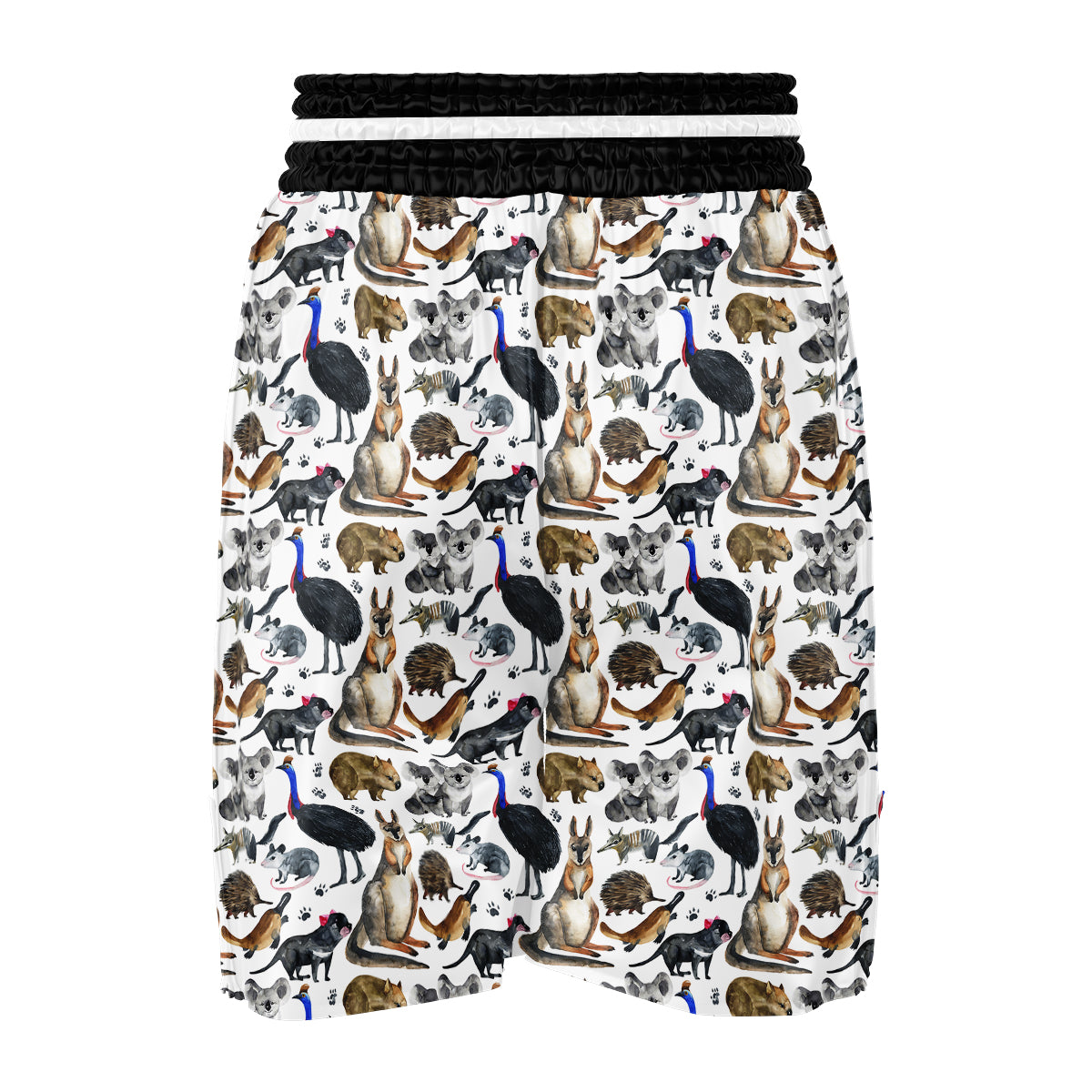 Animals Australian Print Pattern Boxing Shorts-grizzshop