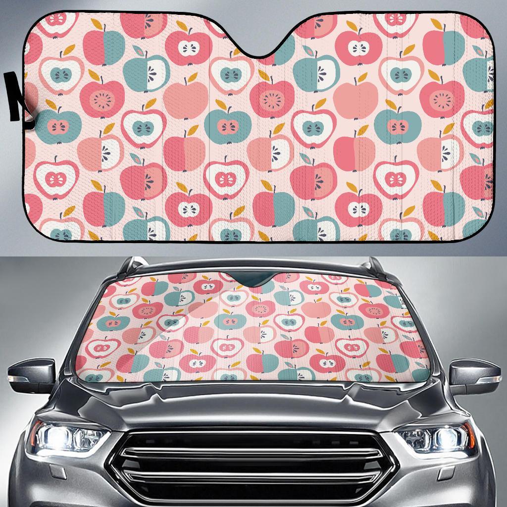 Apple Pattern Print Car Sun Shade-grizzshop