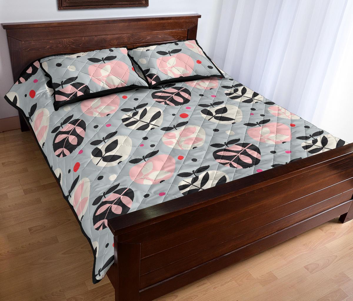 Apple Print Pattern Bed Set Quilt-grizzshop