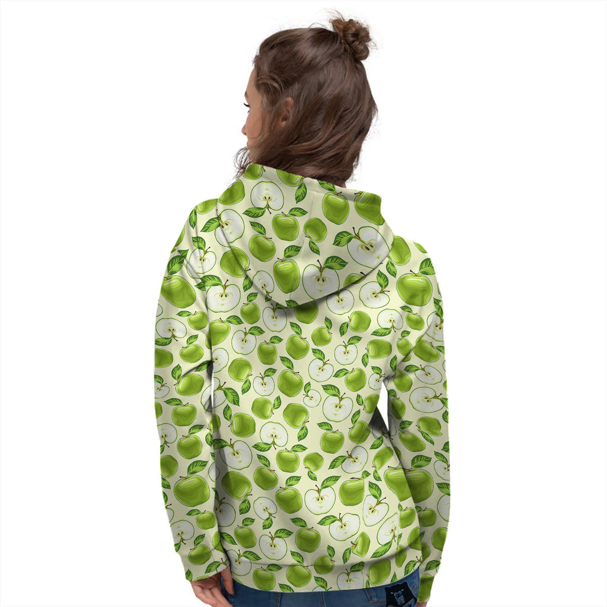 Apple Print Pattern Women's Hoodie-grizzshop