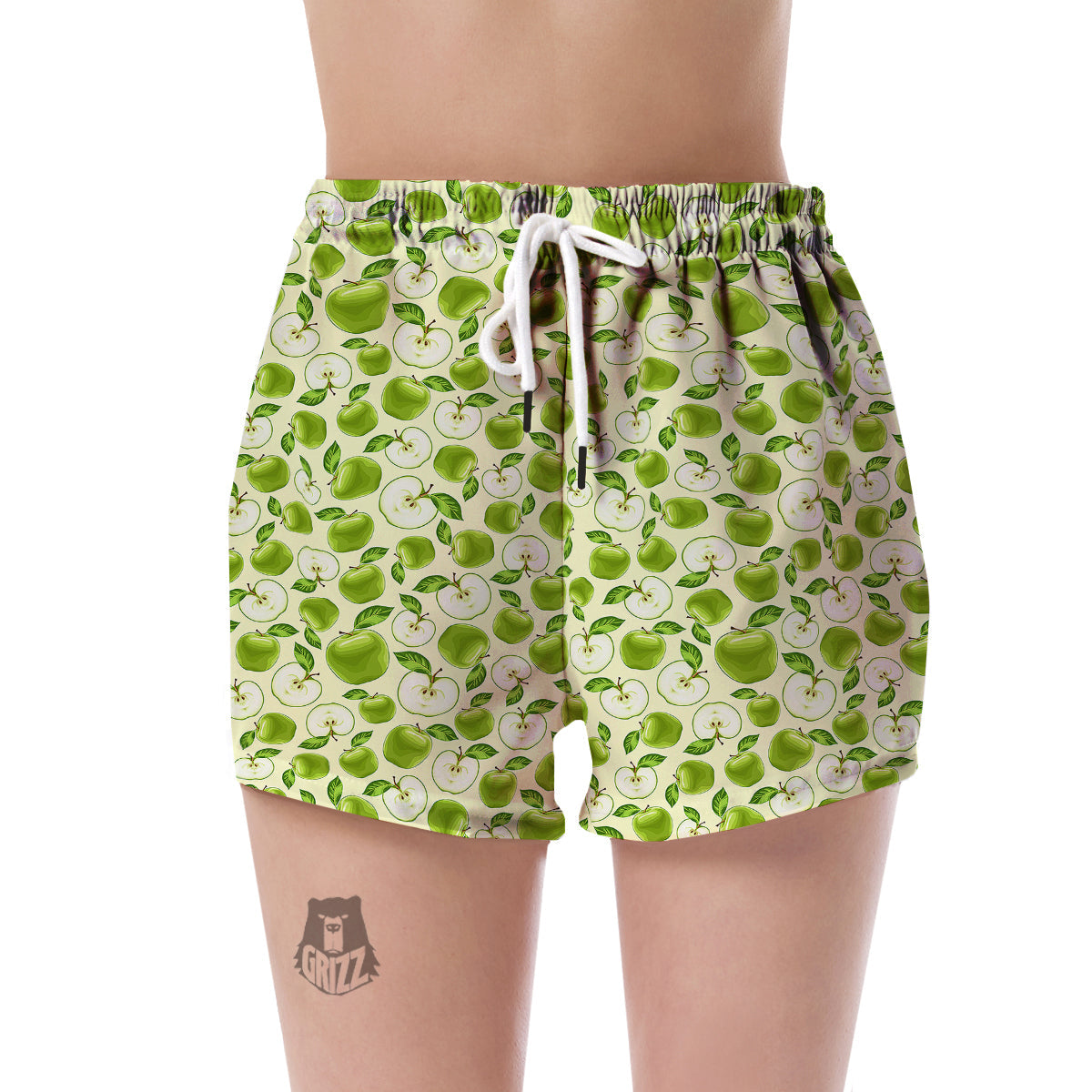Apple Print Pattern Women's Shorts-grizzshop