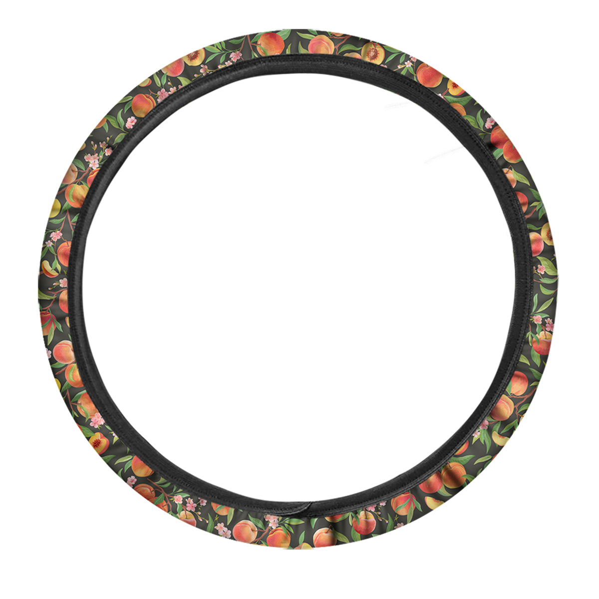 Apricot Print Pattern Car Steering Wheel Cover-grizzshop