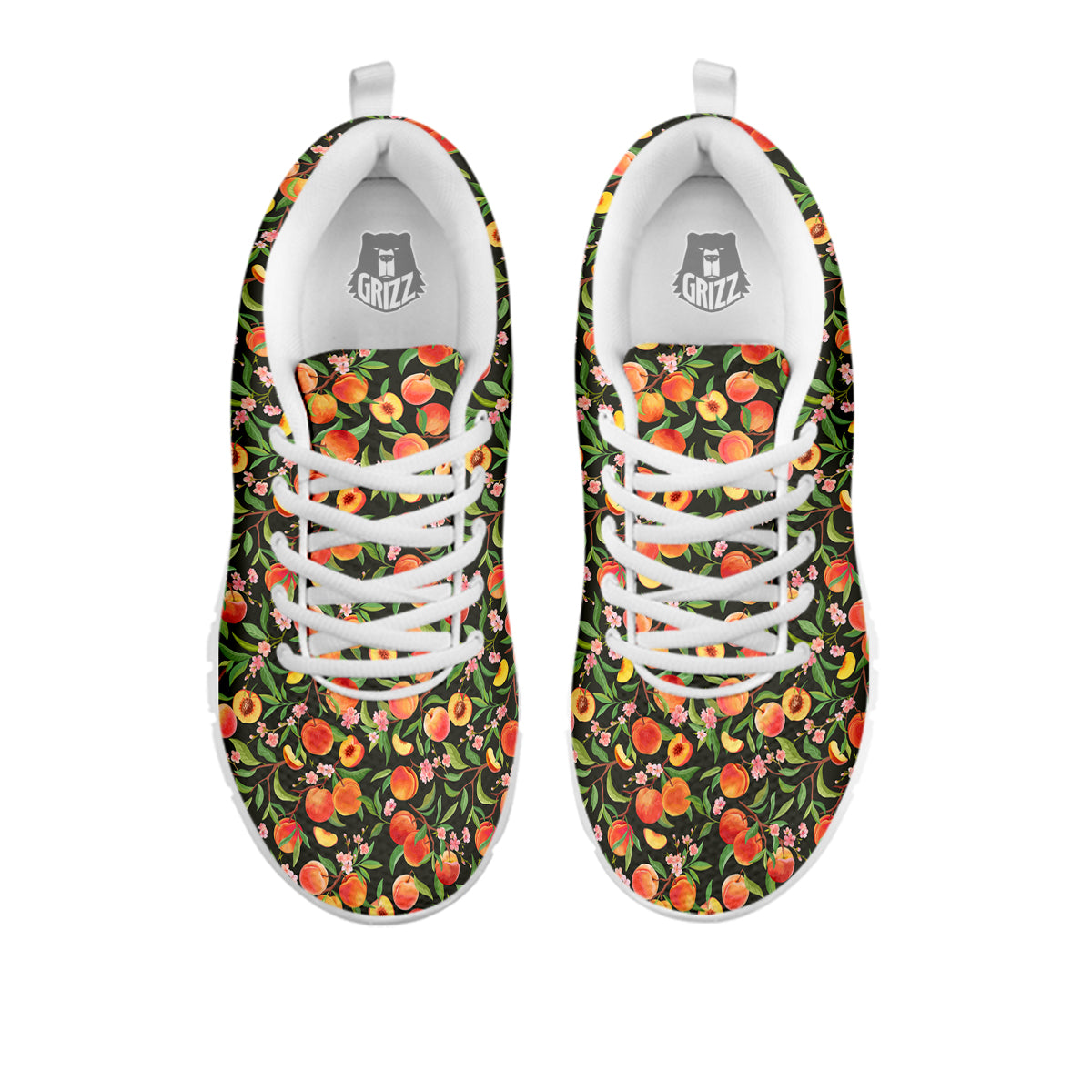 Apricot Print Pattern White Sneaker-grizzshop