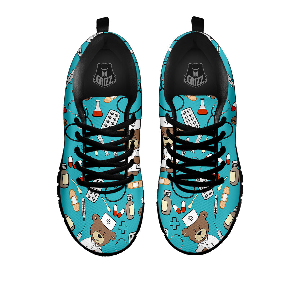 Aqua Teddy Bear Nurse - Sneakers-grizzshop