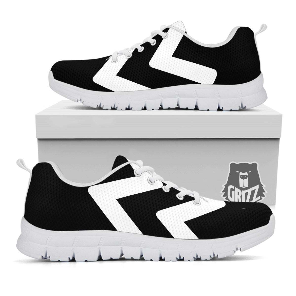 Aquarius Sign White And Black Print White Sneaker-grizzshop
