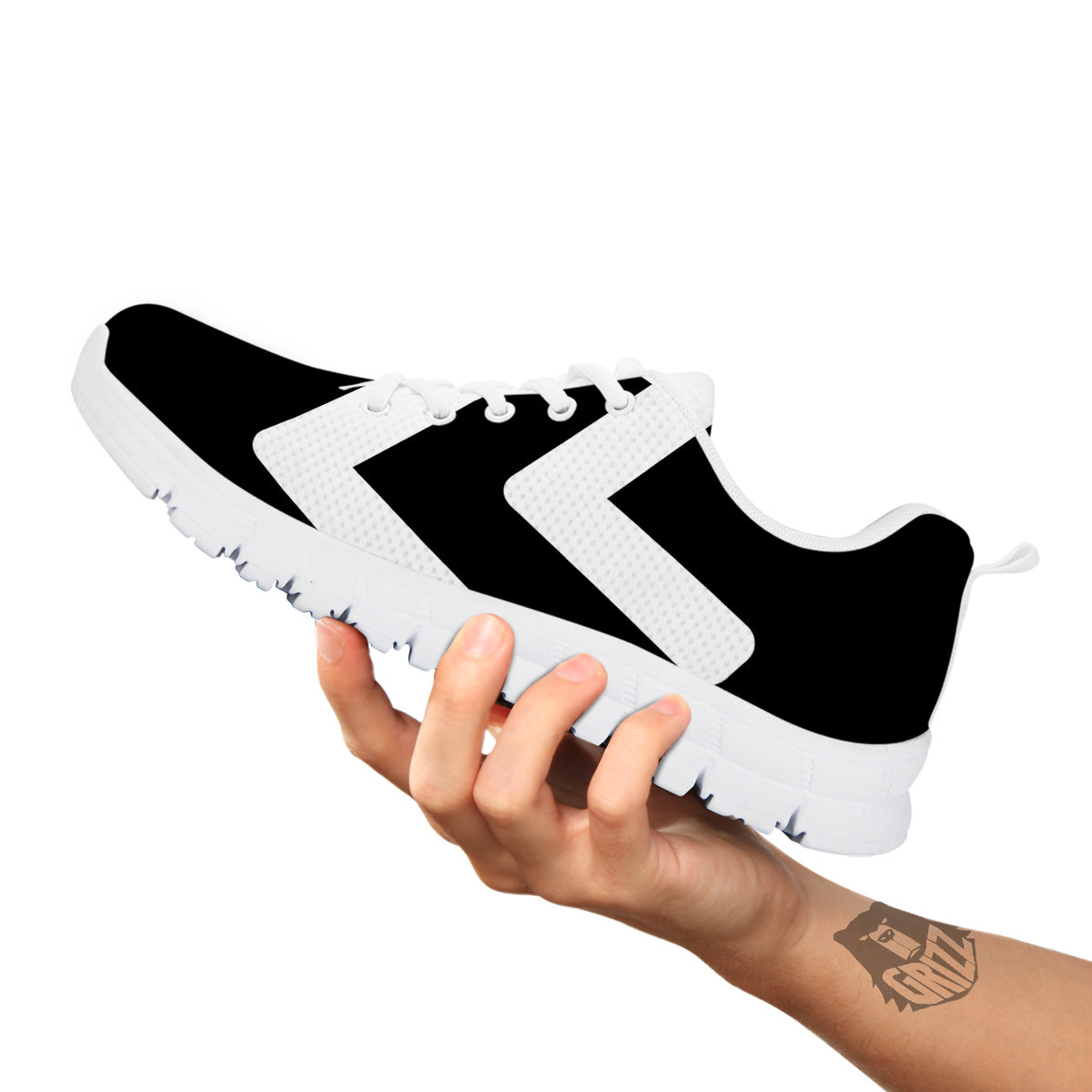 Aquarius Sign White And Black Print White Sneaker-grizzshop