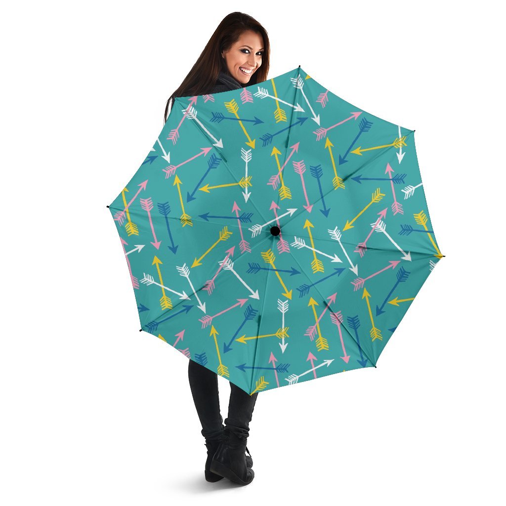 Archery Pattern Print Automatic Foldable Umbrella-grizzshop