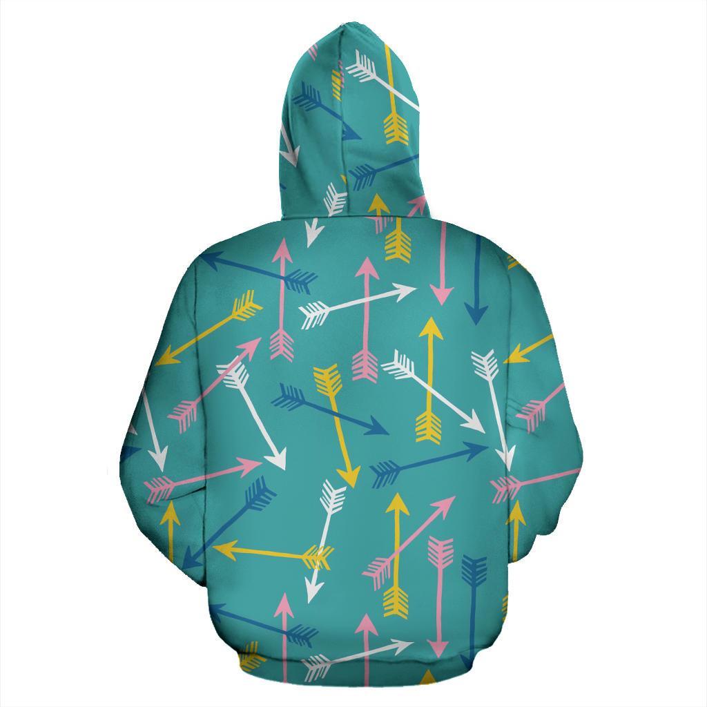 Archery Pattern Print Women Men Pullover Hoodie-grizzshop