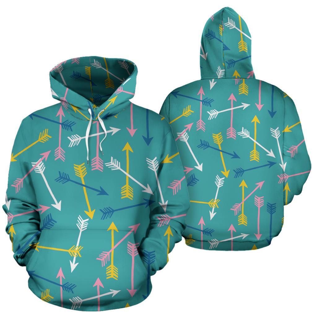 Archery Pattern Print Women Men Pullover Hoodie-grizzshop