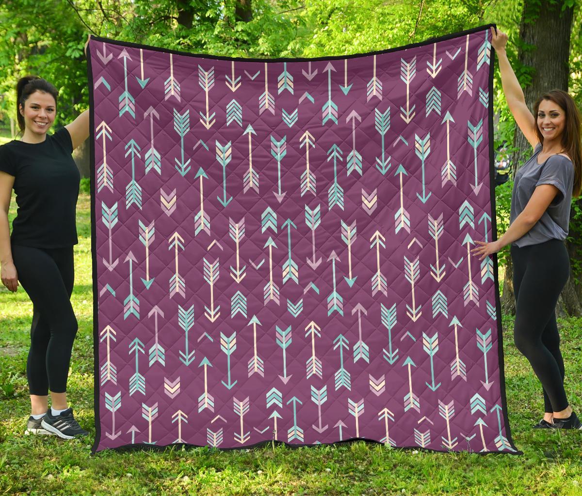 Archery Print Pattern Quilt-grizzshop
