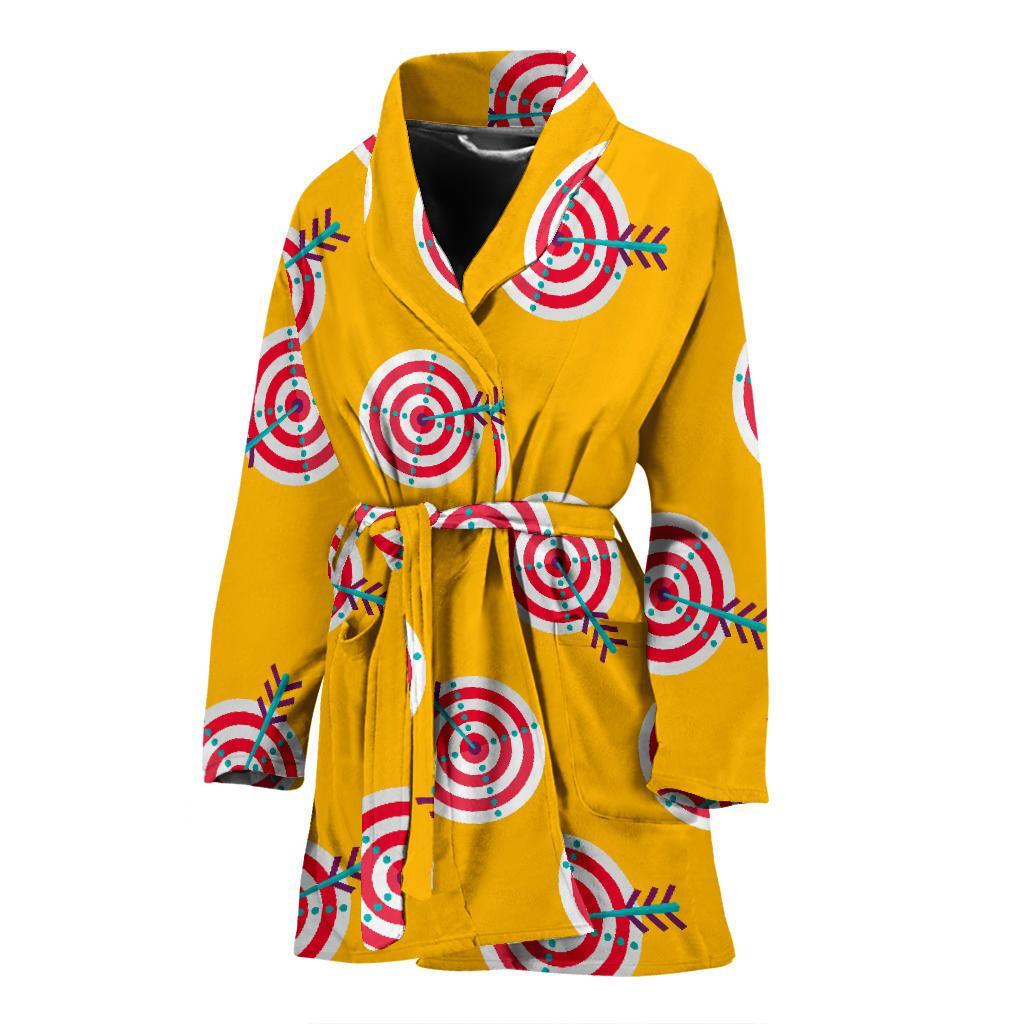 Archery Targets Pattern Print Women Long Robe-grizzshop