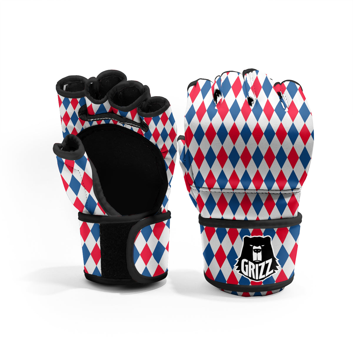 Argyle American Print Pattern MMA Gloves-grizzshop