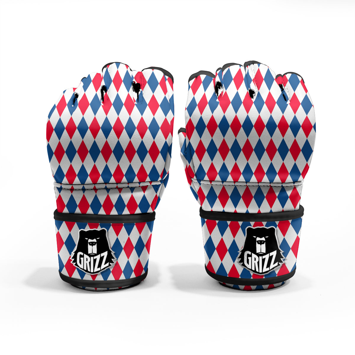 Argyle American Print Pattern MMA Gloves-grizzshop