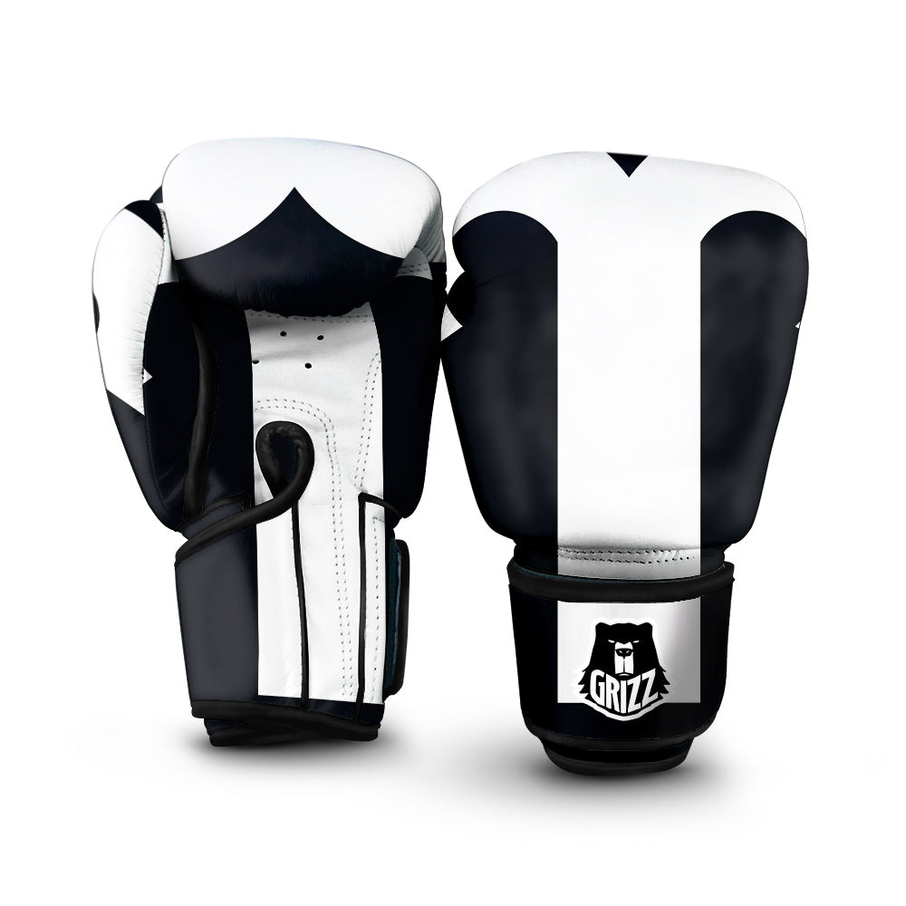 Aries Sign White And Black Print Boxing Gloves-grizzshop