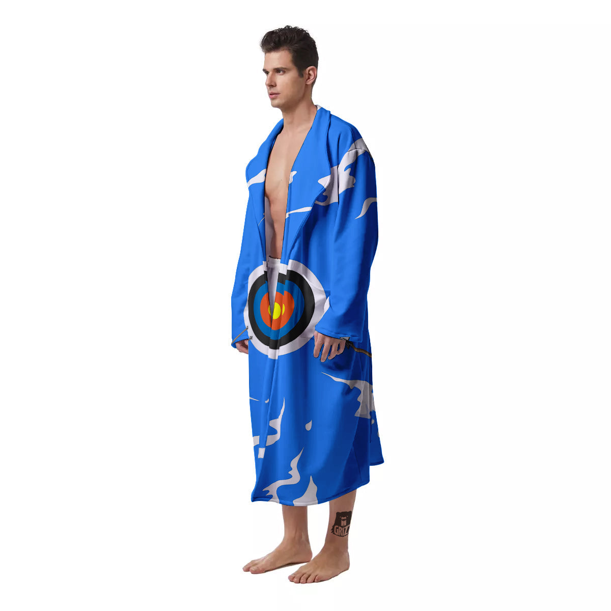 Arrows Are Casting At The Target Print Men's Robe-grizzshop