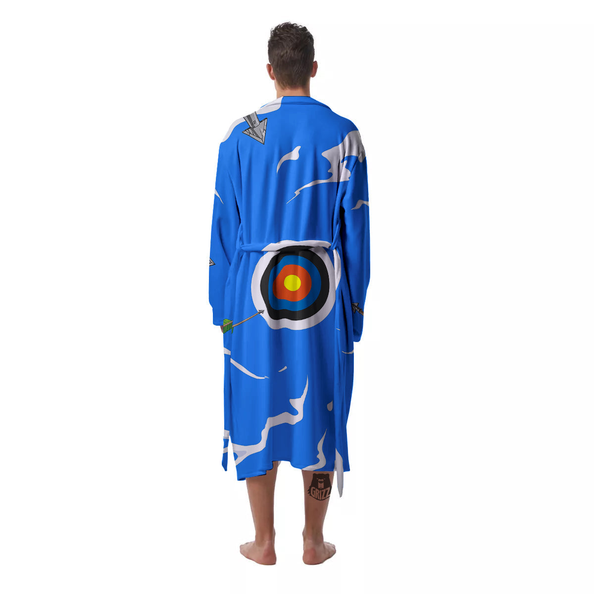 Arrows Are Casting At The Target Print Men's Robe-grizzshop