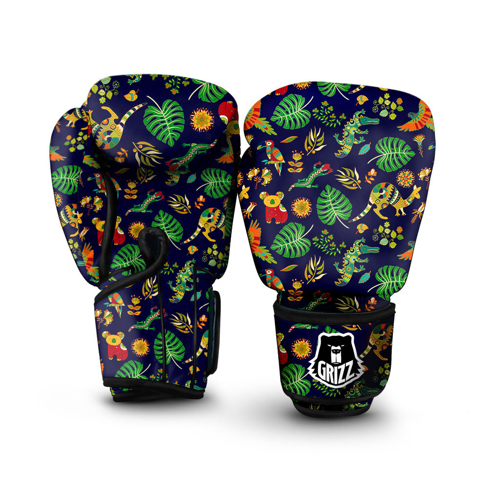 Art Australian Aboriginal Print Boxing Gloves-grizzshop