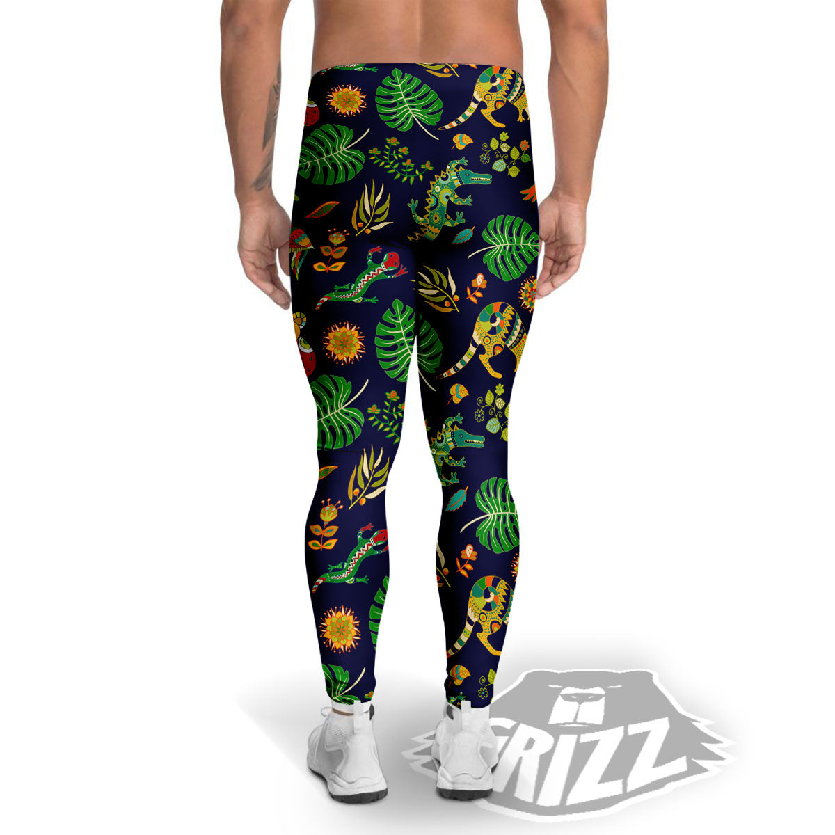 Art Australian Aboriginal Print Men's Leggings-grizzshop