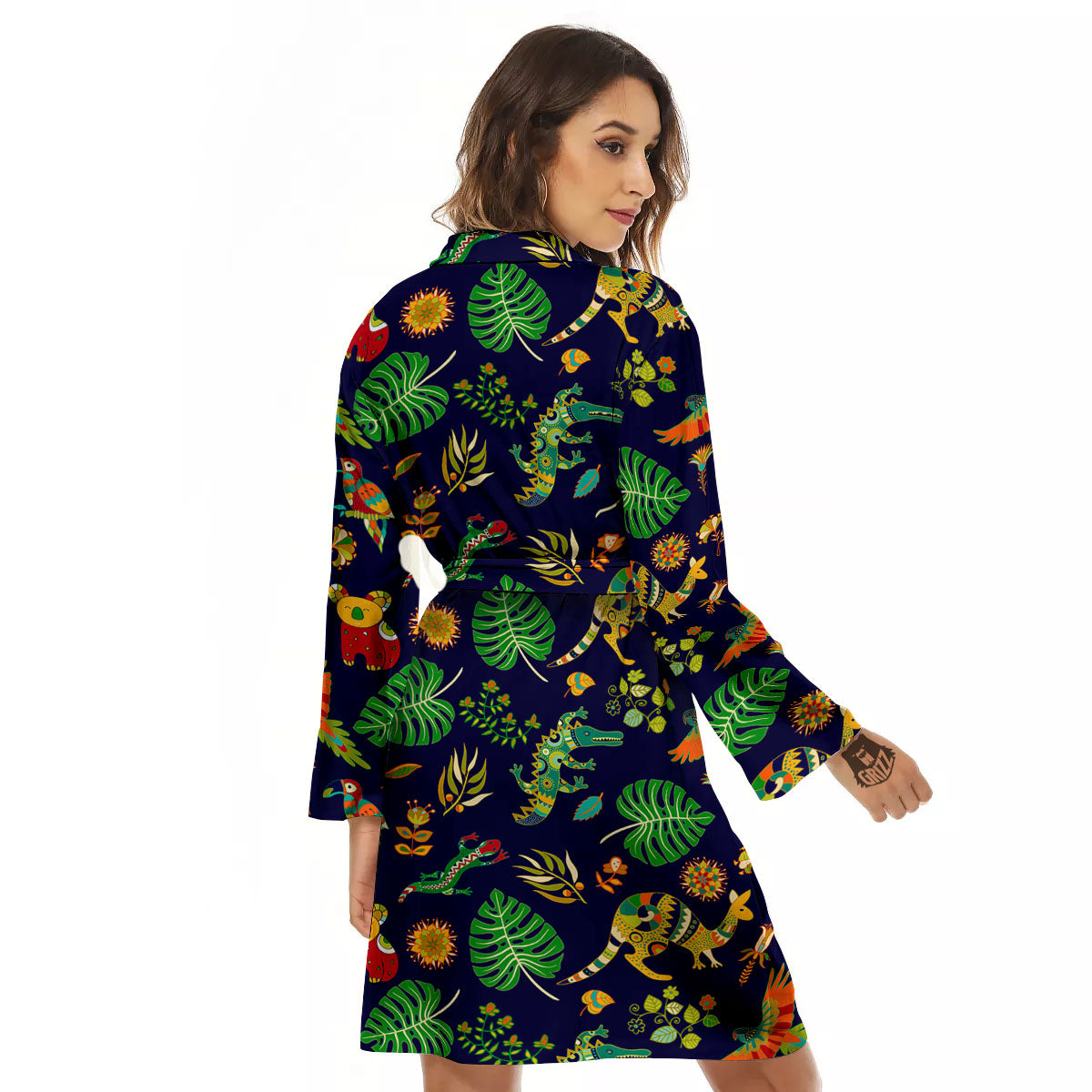 Art Australian Aboriginal Print Women's Robe-grizzshop