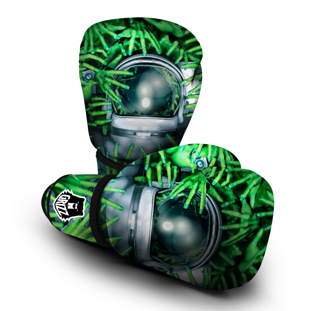 Astronaut And Alien Sci Fi Print Boxing Gloves-grizzshop