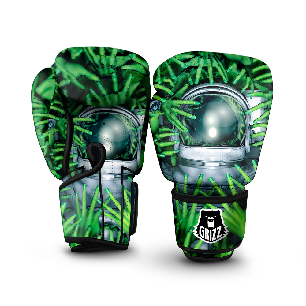 Astronaut And Alien Sci Fi Print Boxing Gloves-grizzshop